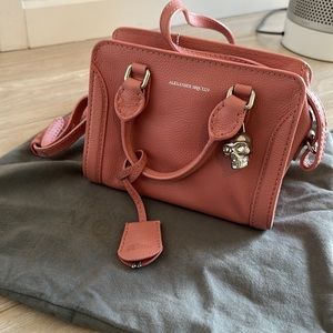 Alexander McQueen smoke pink shoulder bag